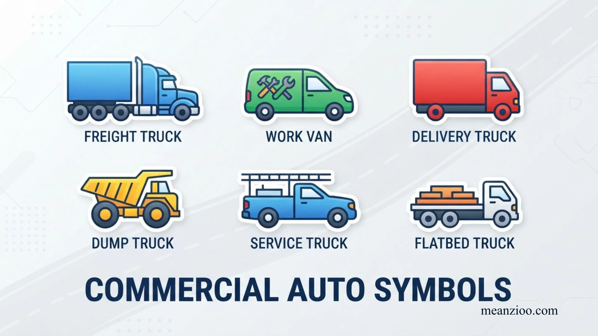 commercial auto symbols