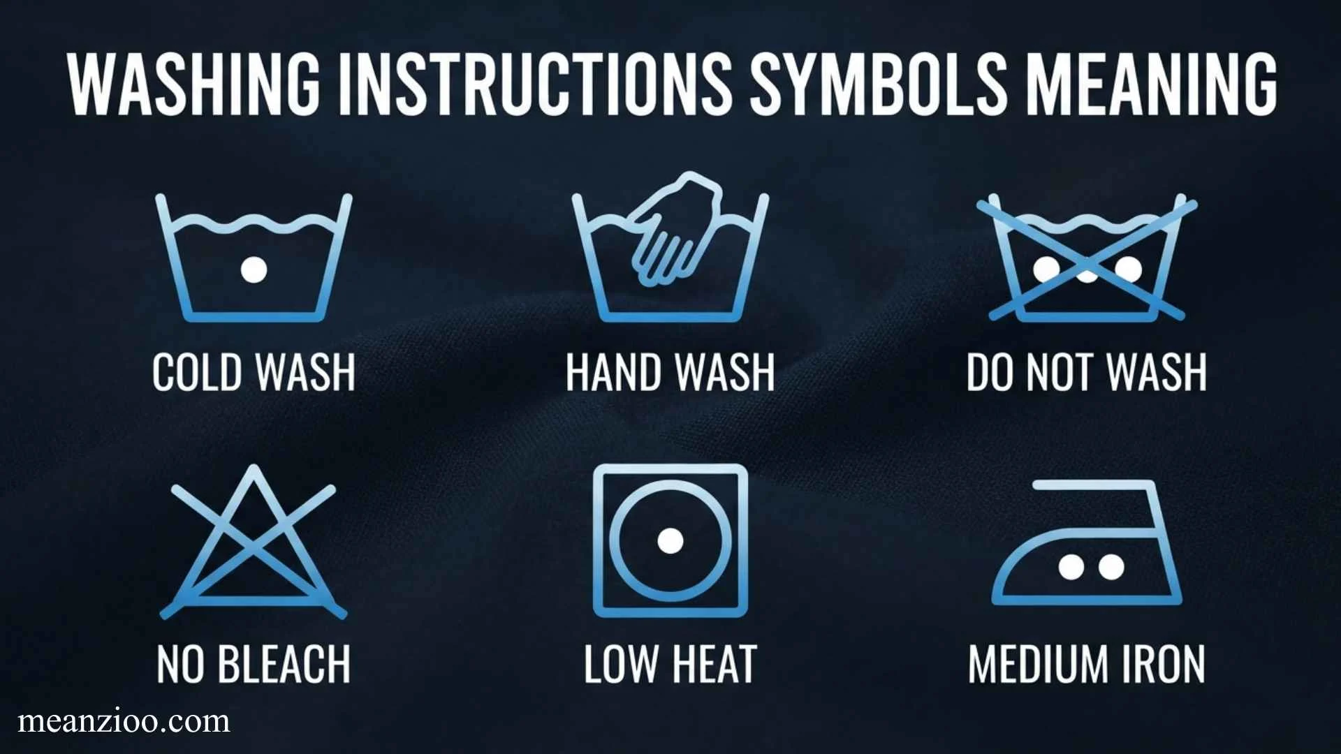 washing instructions symbols meaning